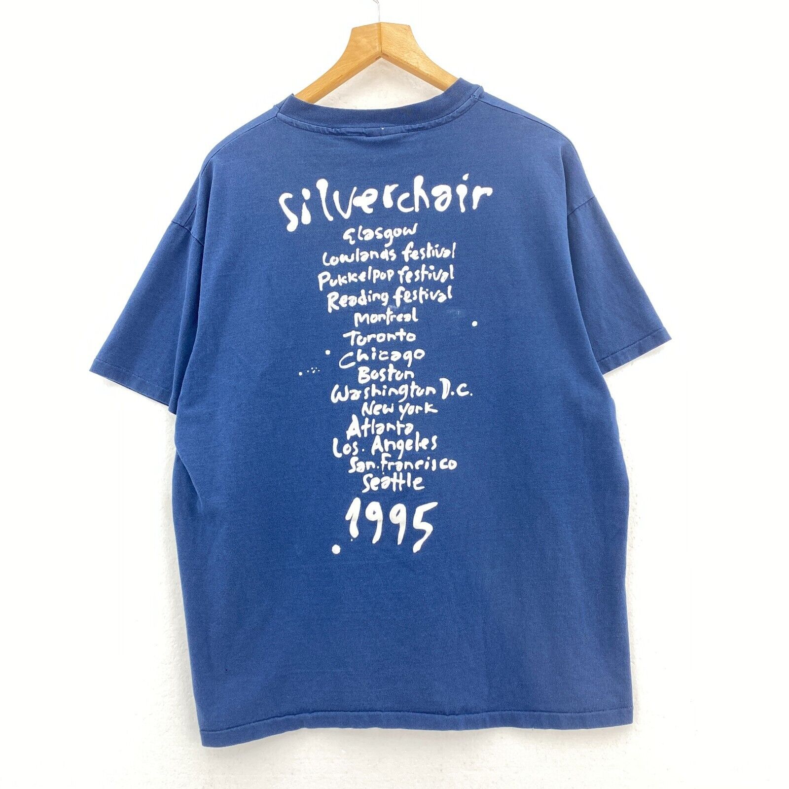 Silverchair Rock Band 1995 Tour Blue T-shirt Size XL