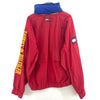 Tommy Hilfiger Vintage Full Zip Red Windbreaker Jacket Size L Hooded