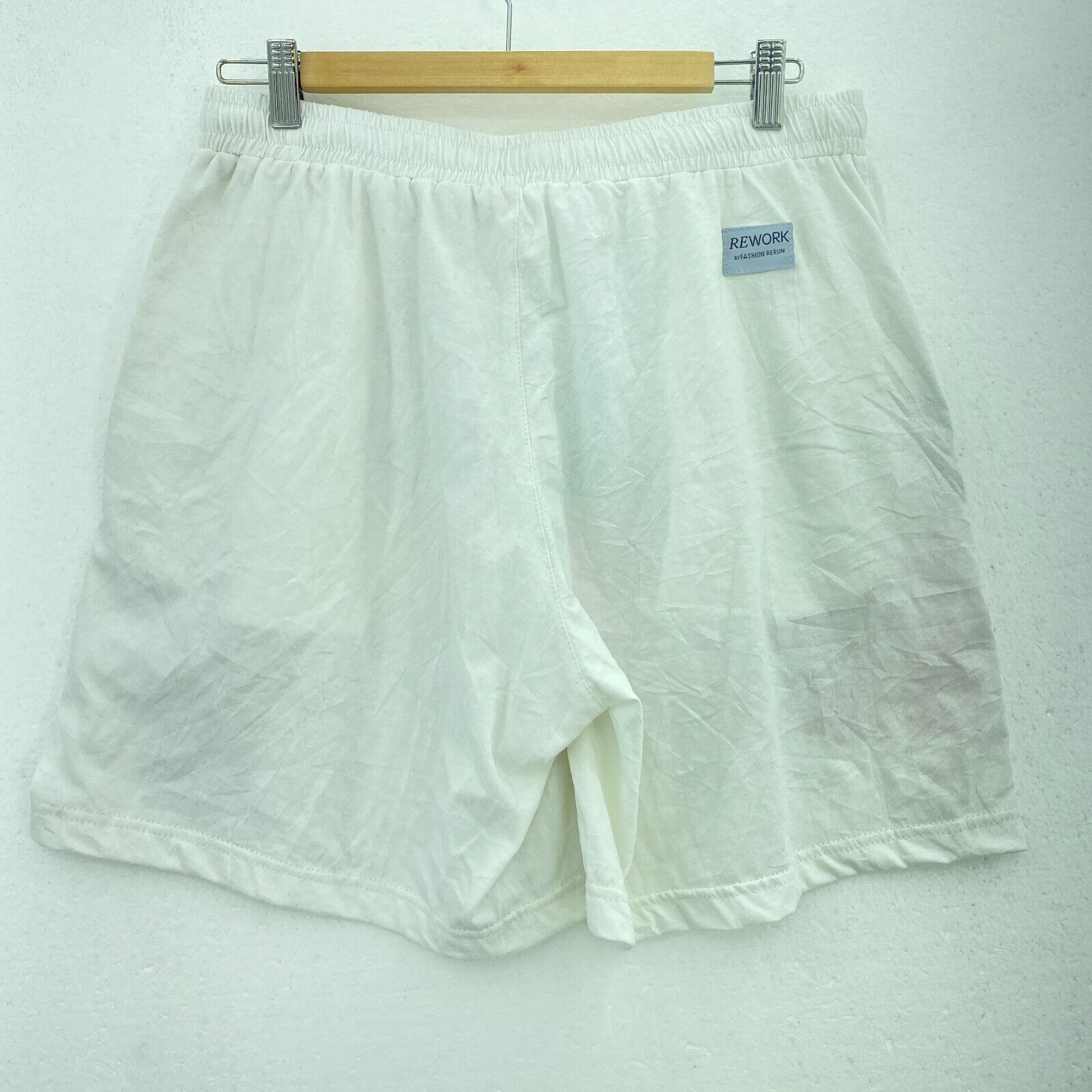 Can Judge Me Now Biggie Rework White Shorts Size S