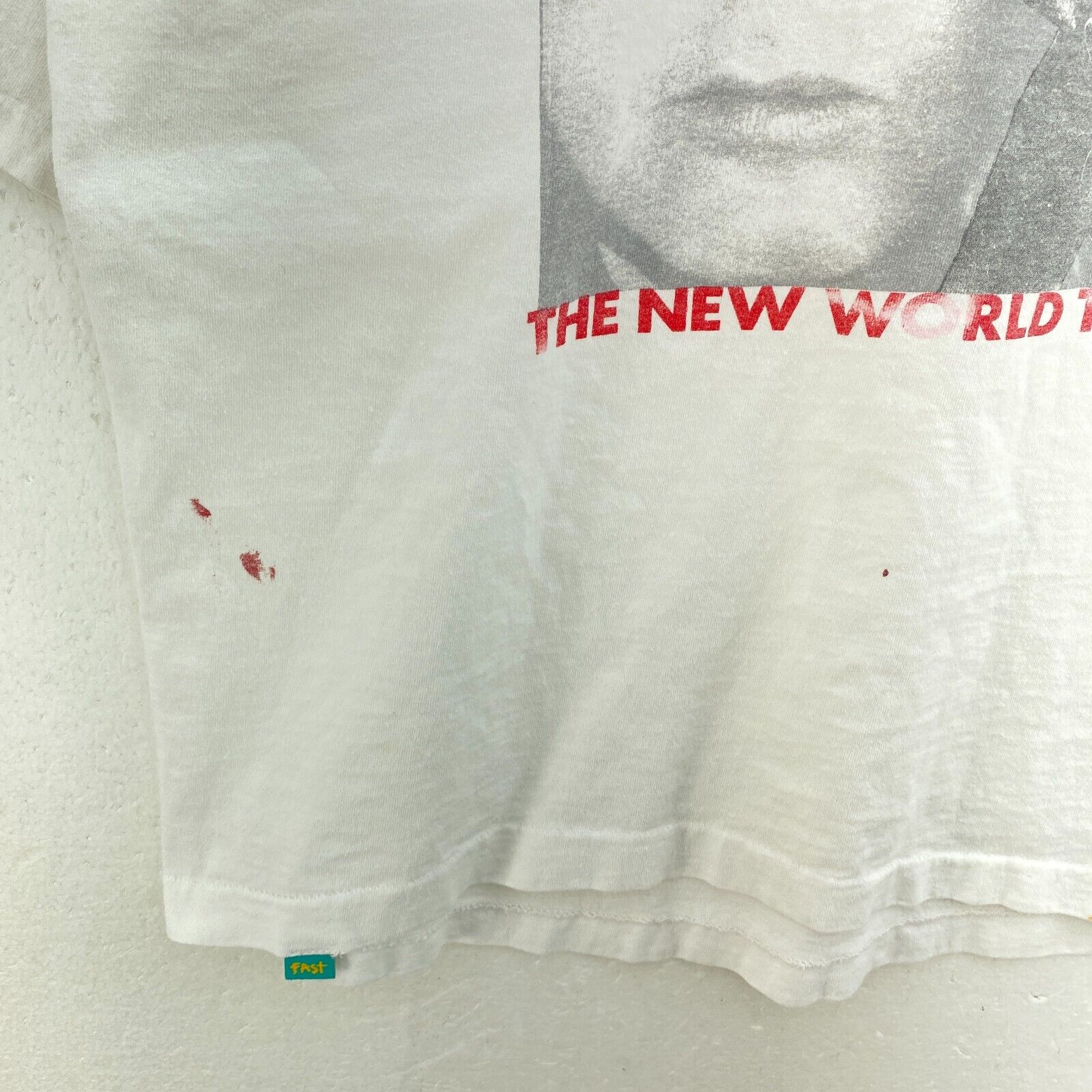 1993 The Beatles Paul McCartney The New World Tour Print White T-shirt Size XL