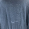 Nike Reversible Full Zip Navy Blue Gray Hooded Jacket Size XL Fleece