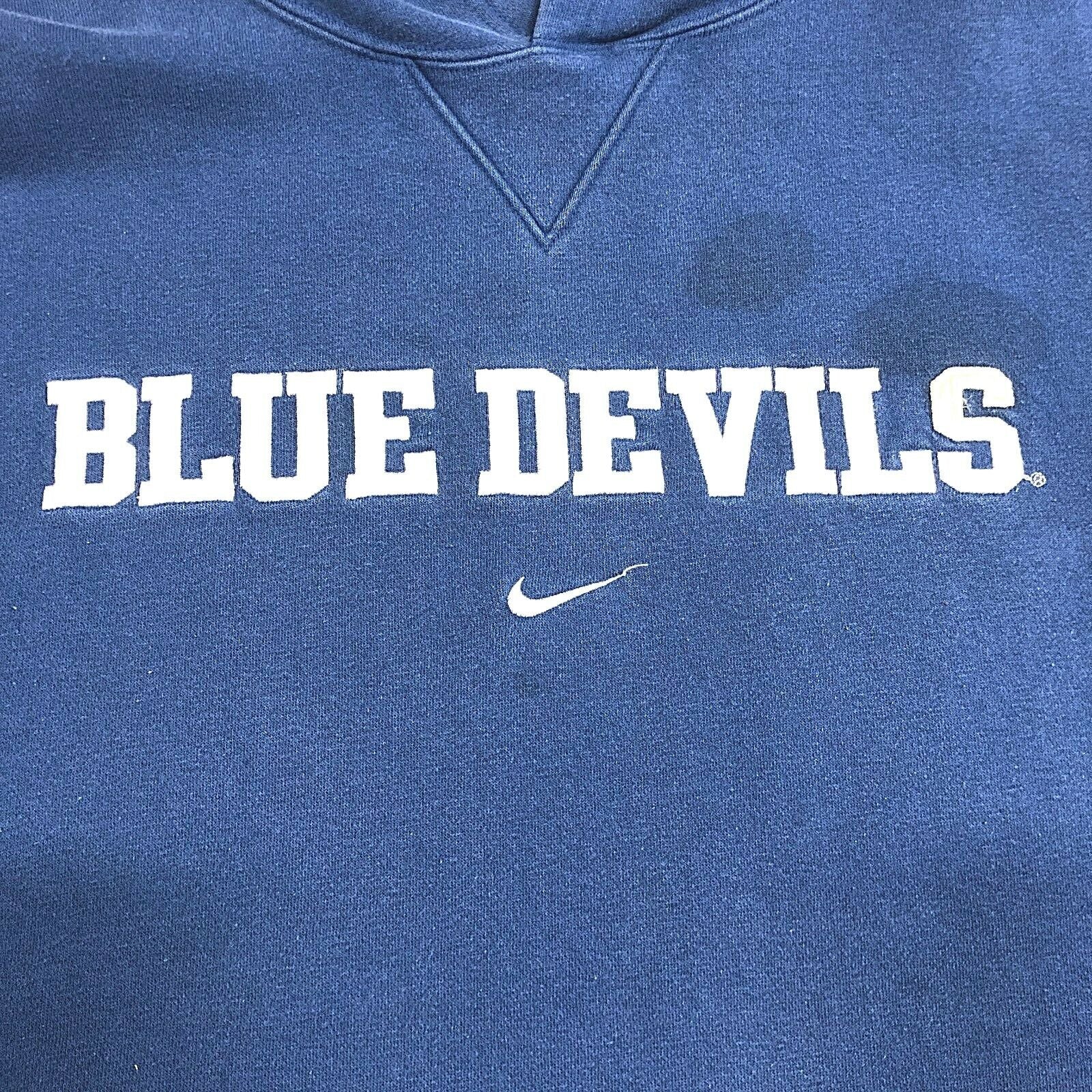 Duke Blue Devils Basketball NCAA Blue Nike Hoodie Size XL 90s