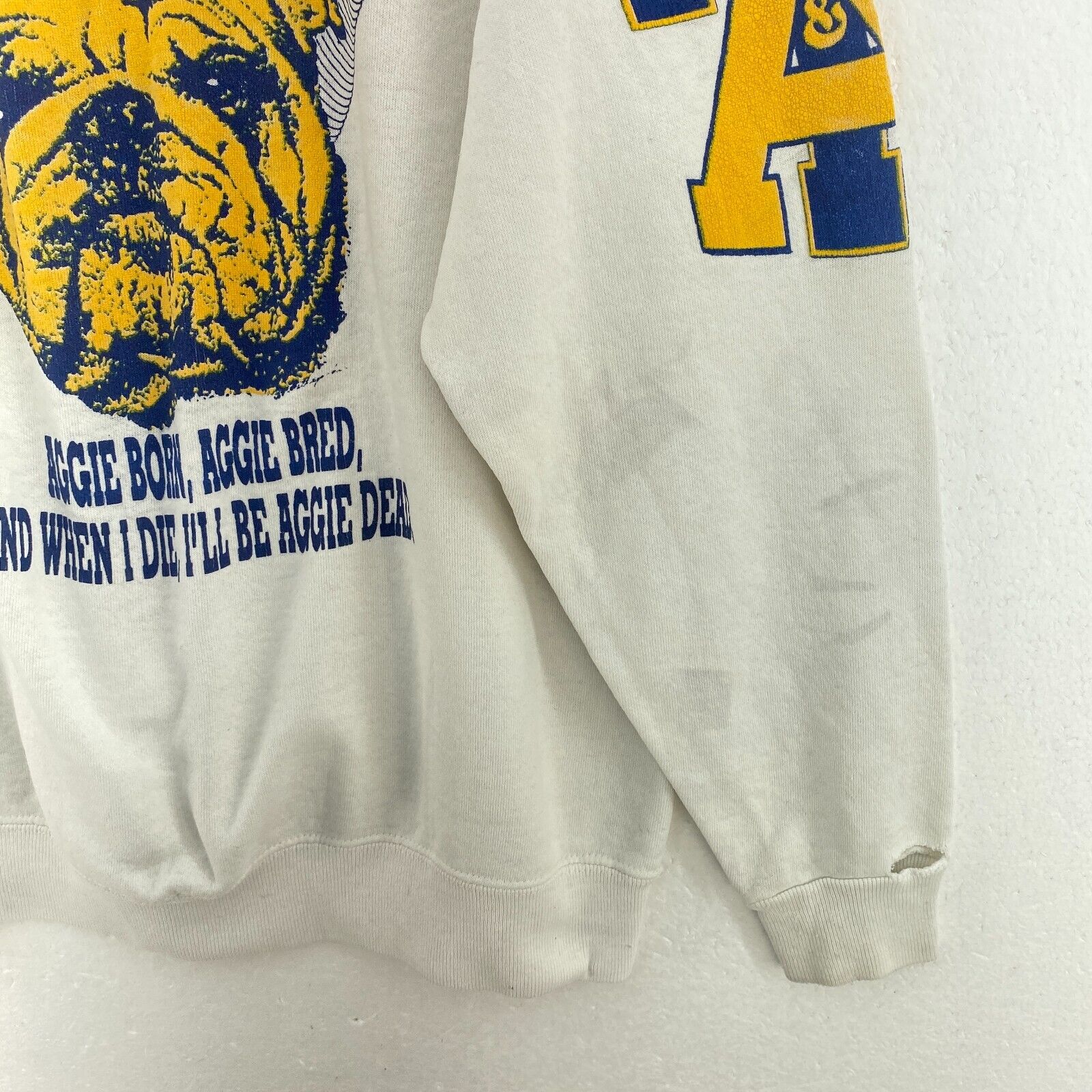 Lee North Carolina University Alumni White Sweatshirt Size XL Crewneck