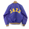 Utah Jazz NBA Basketball Purple Satin Bomber Jacket Size M