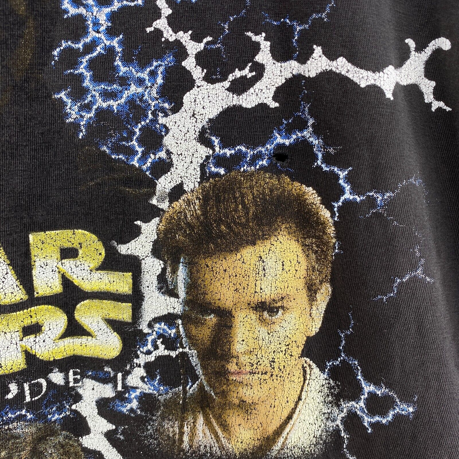 Vintage Star Wars Episode I Movie Black T-shirt Size L