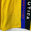 Vintage Nautica Competition Quarter Zip Yellow Fleece Jacket Size M