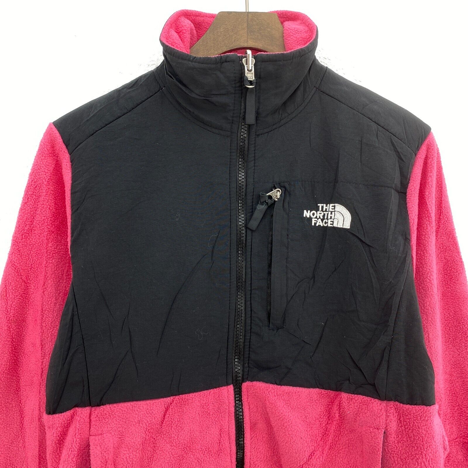 The North Face Women's Fleece Jacket Pink Full Zip Up Size S