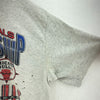 Logo 7 1993 NBA Championship Phoenix Suns Chicago Bulls NBA Gray T-shirt Size XL