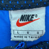 Vintage Nike Swoosh Logo Full Zip Blue Vest Jacket Size L