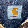 Vintage Carhartt Detroit Distressed Full Zip Fleece Lined Canvas Jacket Beige