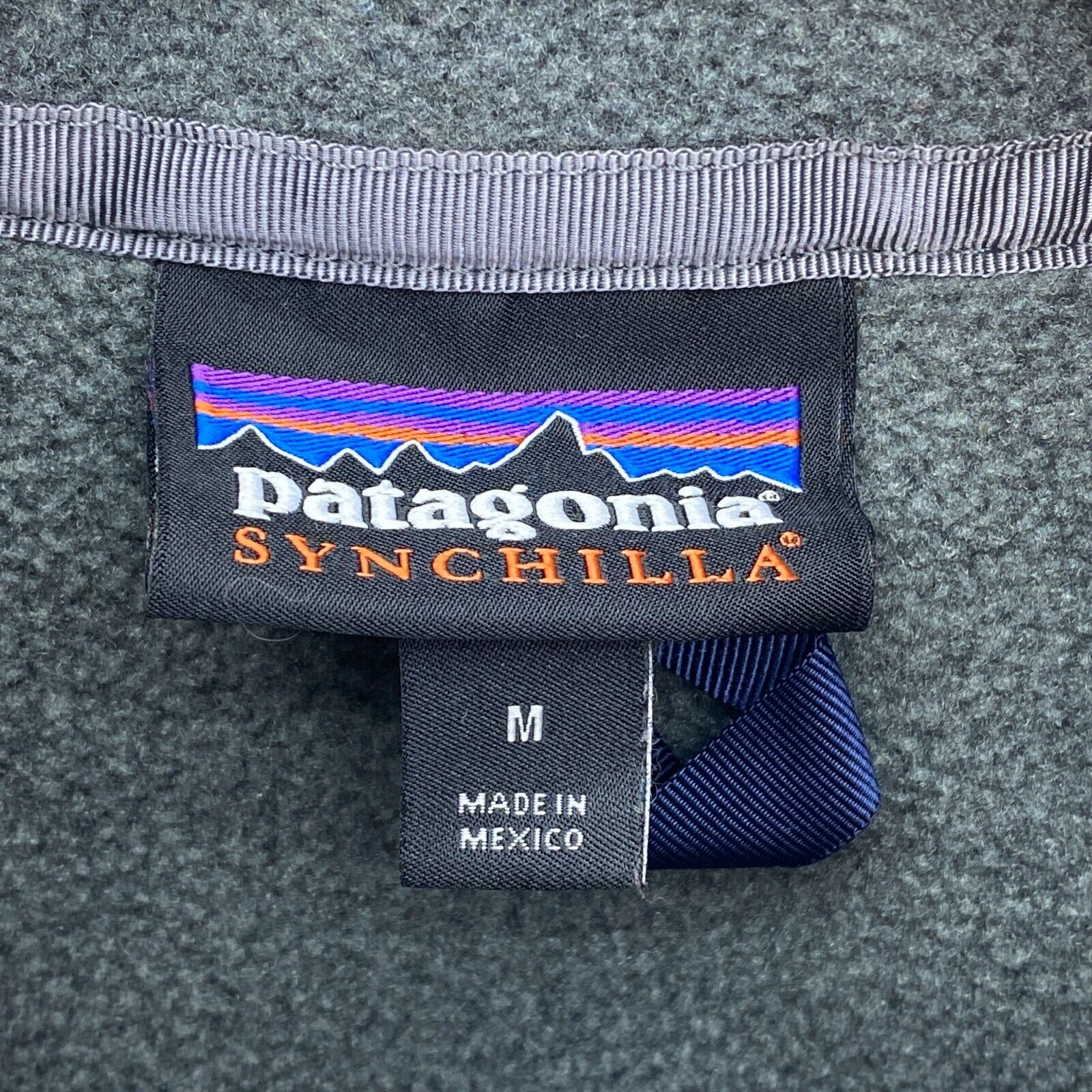 Vintage Patagonia Synchilla Full Zip Gray Fleece Vest Jacket Size M