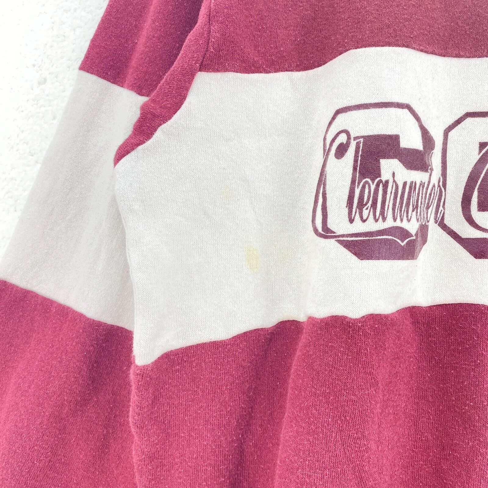 Champion Women's Clearwater Christian College Logo Burgundy Sweatshirt Size XL