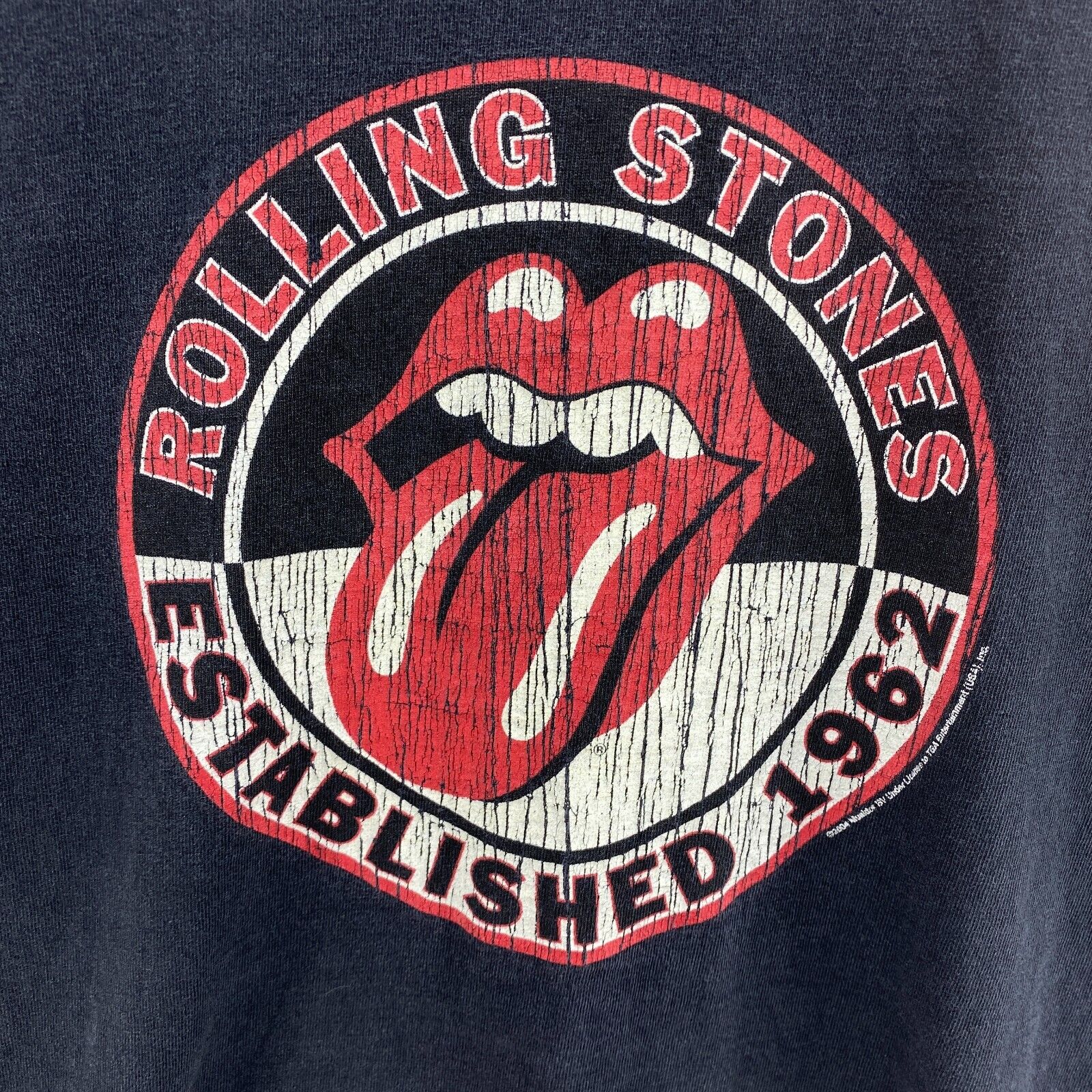 The Rolling Stones 2004 Black T-shirt Size L Tee Rock Band