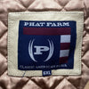 Phat Farm Classic American Flava Wool Bomber Jacket Size 6XL Brown Y2K