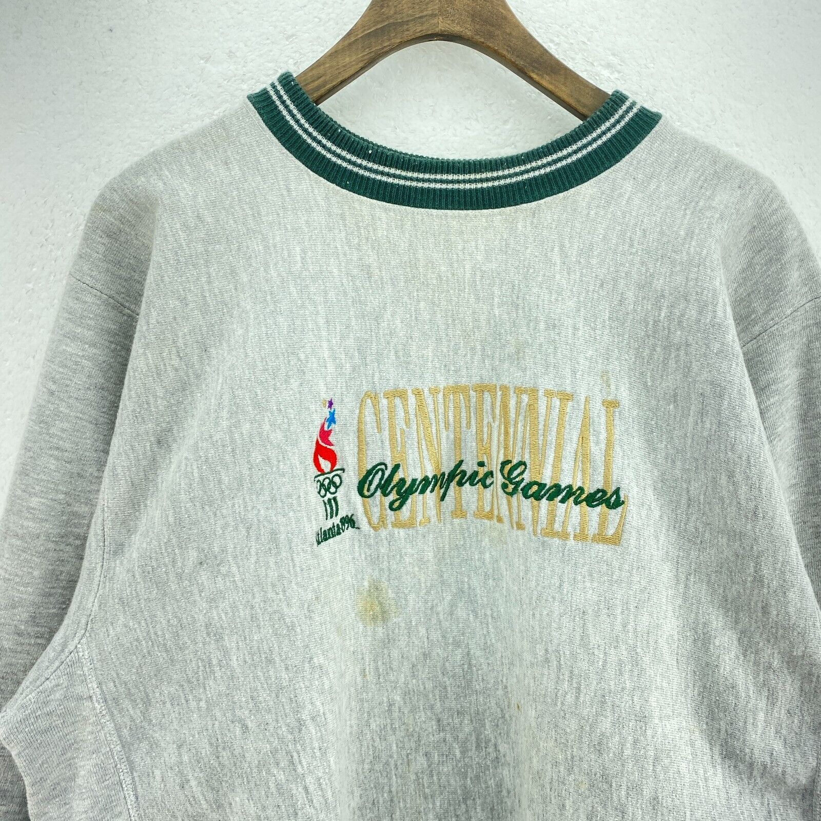 Champion Centennial Olympic Games Atlanta 1996 Gray Sweatshirt Size XL