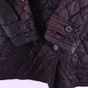 Barbour Valerie Trench Quilt Black Jacket Size 8