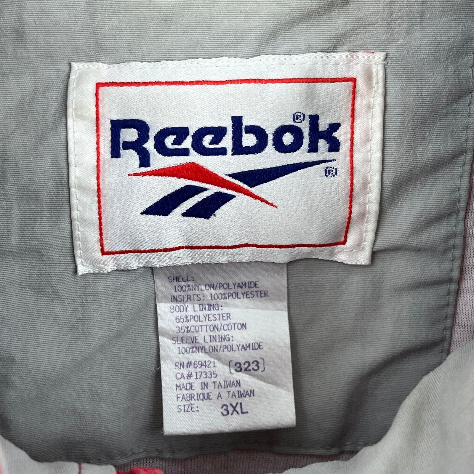 Vintage Reebok Logo New Mexico Lobos Full Zip Red Jacket Size 3XL