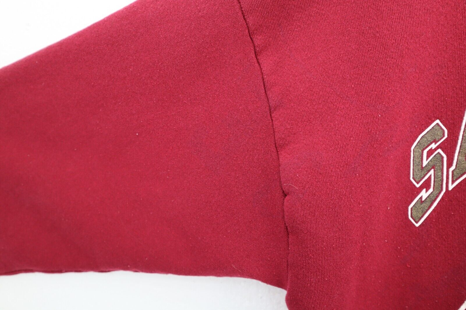 Vintage Logo 7 San Francisco 49ers 1996 NFL Burgundy Red Sweatshirt Size XL