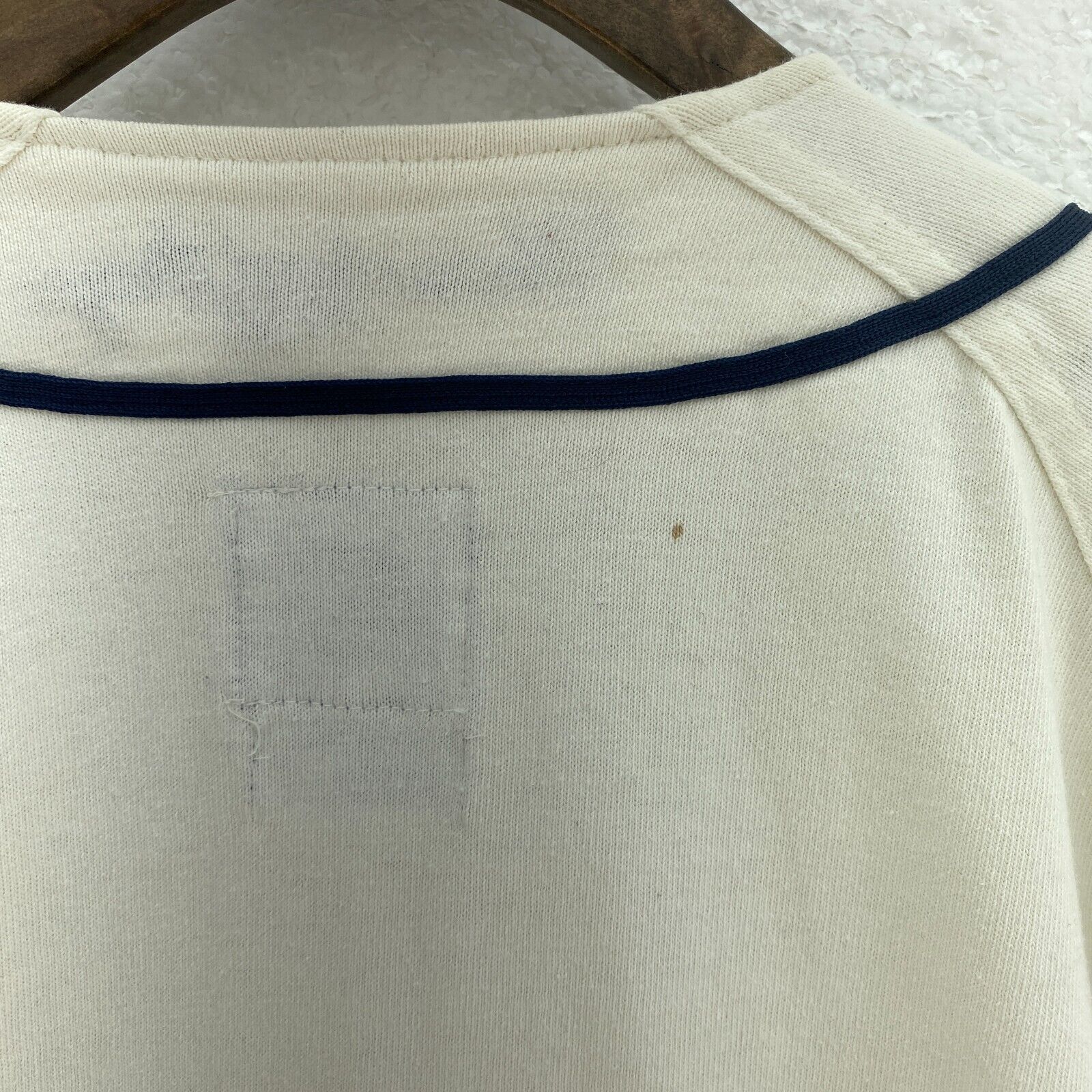 Vintage Starter Grays V-Neck Button Up White Jersey Size XL