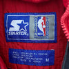 Starter Chicago Bulls Logo NBA Hooded Insulated Jacket Red Size M Kid's 1/4 Zip
