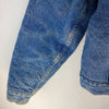 Levi's Sherpa Denim Jacket Size 42 Blue Medium Wash Snap Up