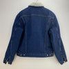 Levi's Sherpa Denim Jacket Blue Dark Wash Size M USA