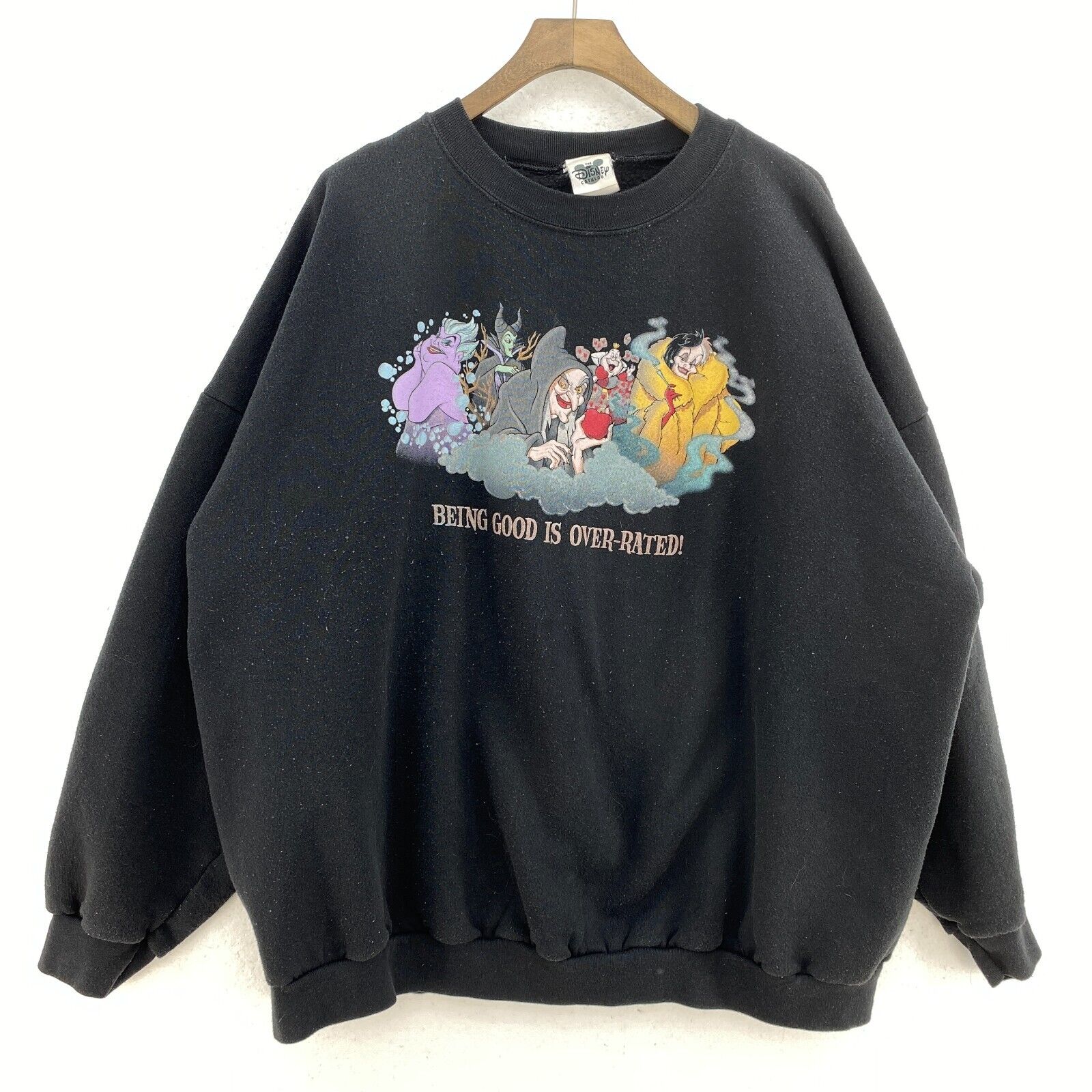 Vintage Disney Villans Cruella Sweatshirt Black Size 4X