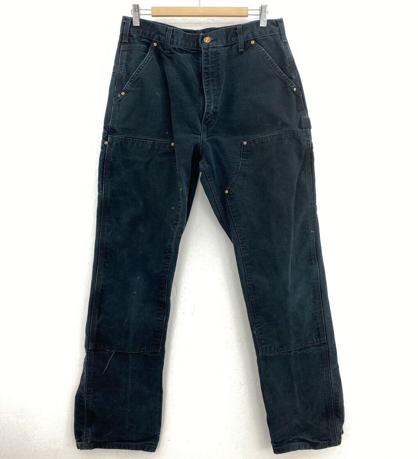 Carhartt Workwear Black Denim Cargo Pants Size 34