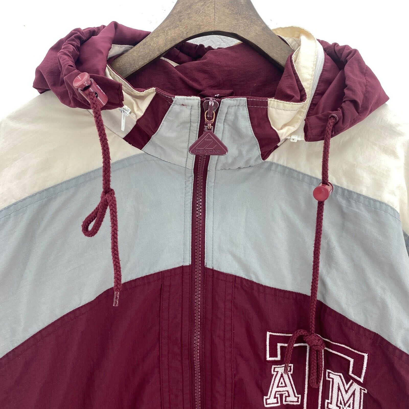 Apex One Texas A&M Aggies NCAA Full Zip Burgundy Lightweight Jacket Size L
