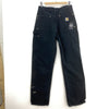 Carhartt Workwear Black Denim Cargo Pants Size 30