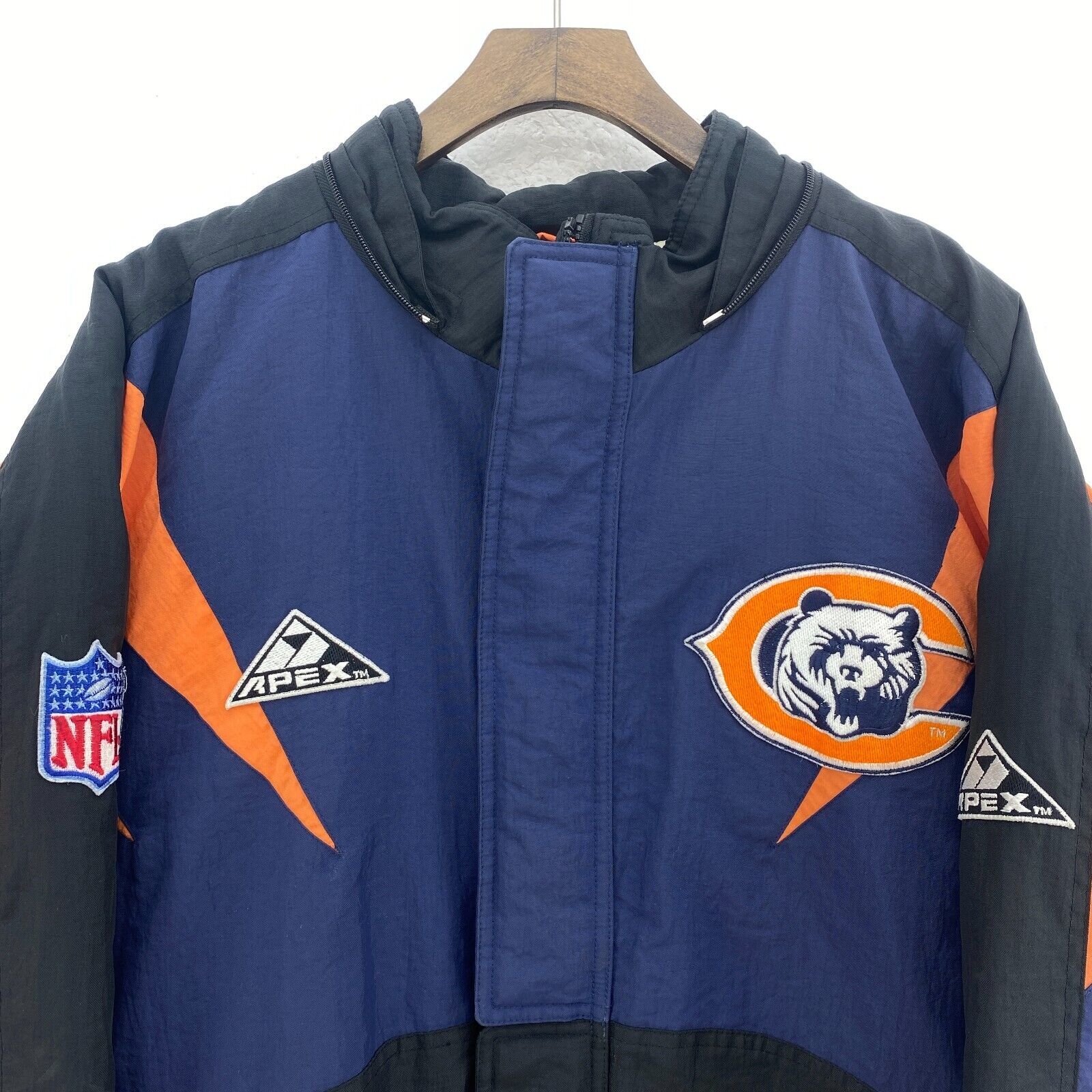 Pro Line Apex One NFL Chicago Bears Insulated Full Zip Navy Blue Jacket Size L