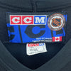 CCM Edmonton Oilers NHL Black V-Neck Hockey Jersey Size L