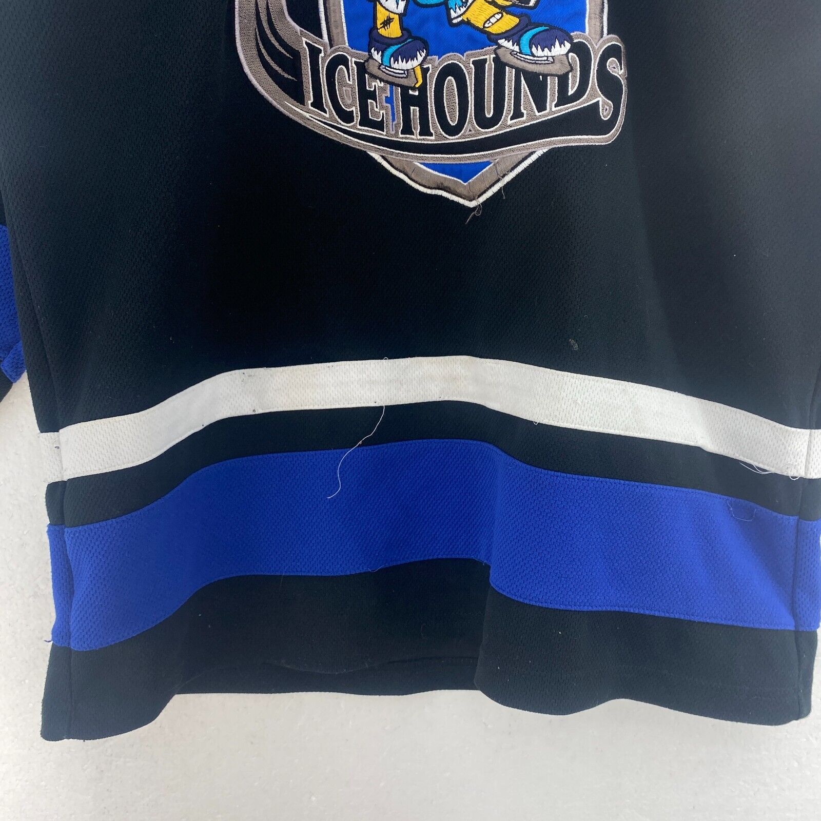 Disney Pluto K9 Ice Hounds Black Hockey Jersey Size S Youth