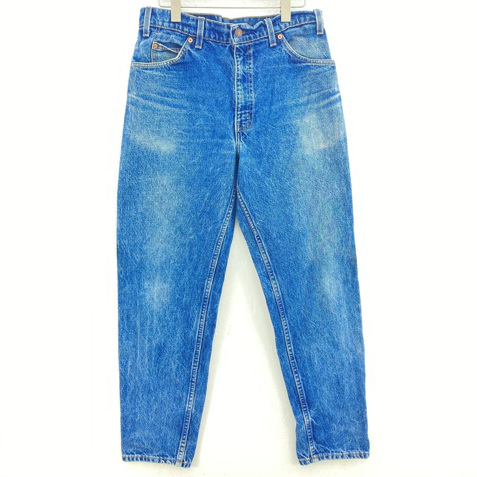 Levi Strauss 550 Orange Tab Medium Wash Blue Jeans Size 33 x 30