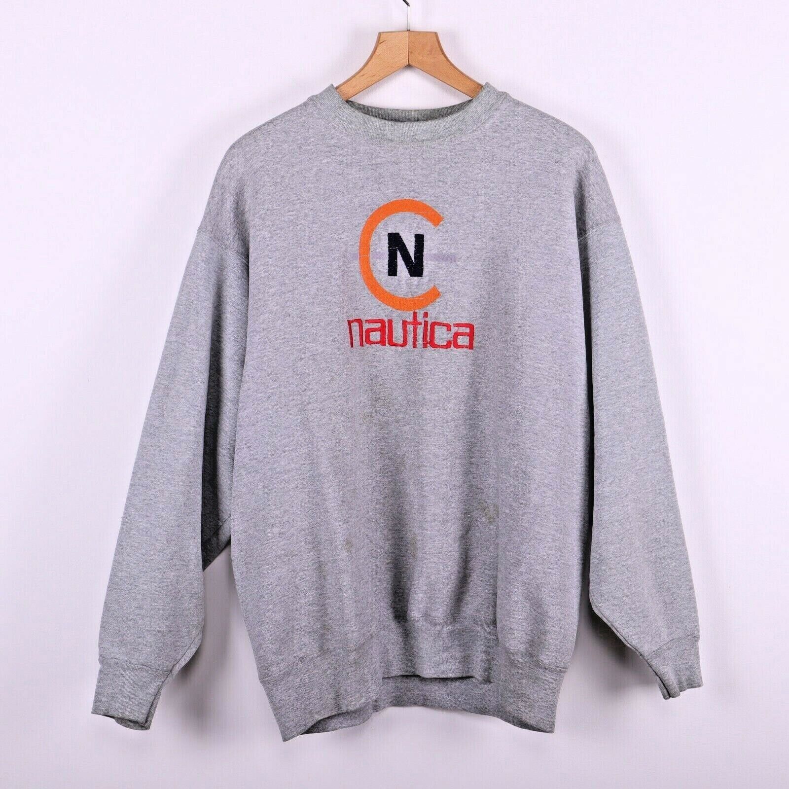 Nautica Vintage Gray Sweatshirt Size XXL 90s