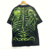 1998 Liquid Blue Green Skull Black T-shirt Size L
