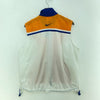 Nike Logo Full Zip Light Orange White Vest Jacket Size M