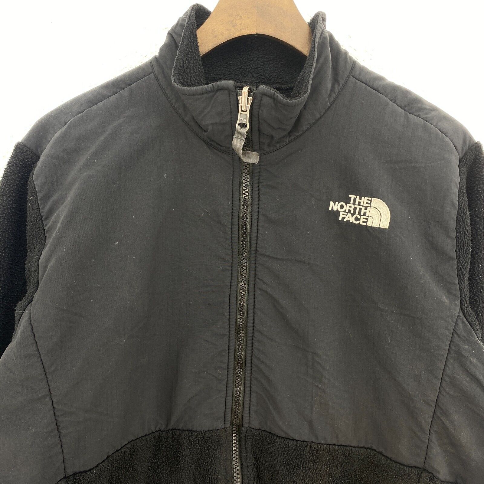 The North Face Full Denali Zip Black Fleece Jacket Size XL Girls