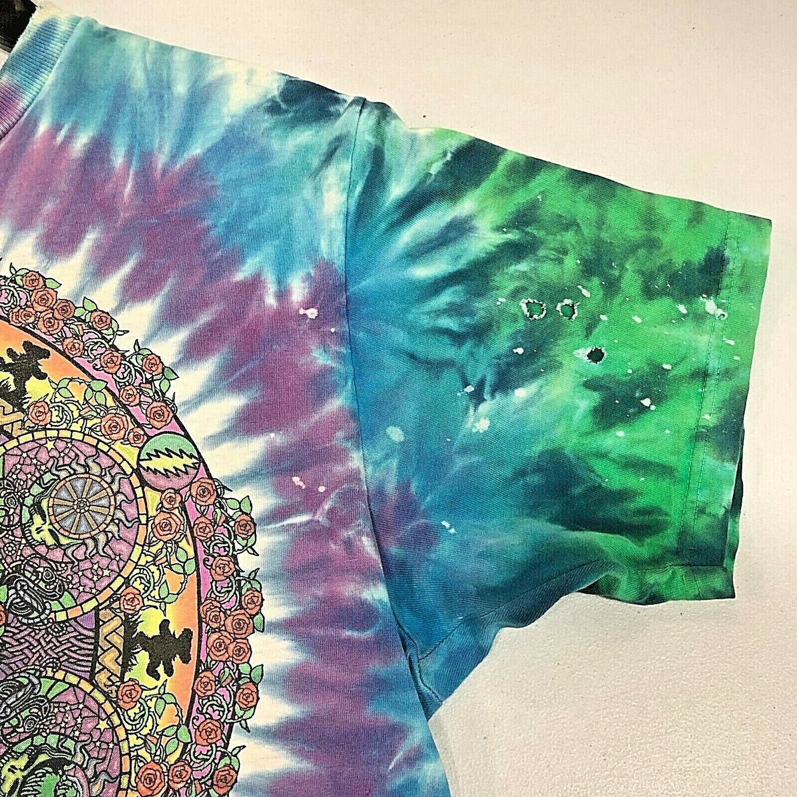 Grateful Dead Celtic Mandala 2000 Tie Dye T-shirt Size L Rock