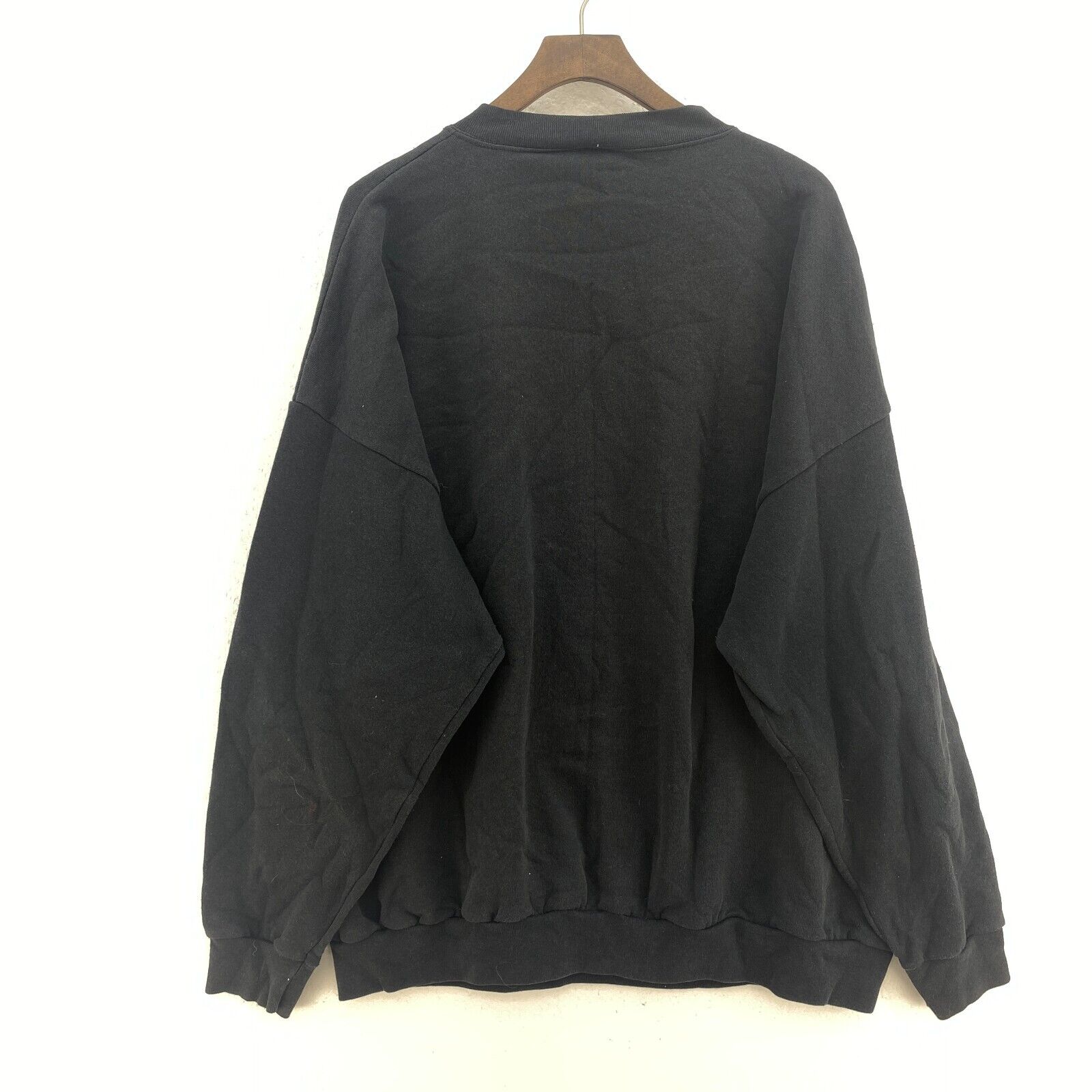 Vintage Official Racing Race Fan Black Sweatshirt Size 3XL