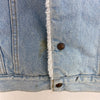 Levi's Sherpa Denim Vest Jacket Blue Light Wash Size M USA