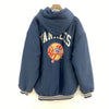 Starter New York Yankees Logo MLB Navy Blue Hooded Jacket Size L