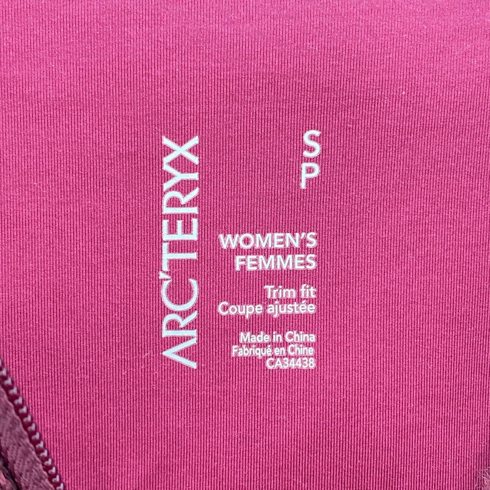 Vintage Arc'teryx Full Zip Burgundy Beta Jacket Size S Women's