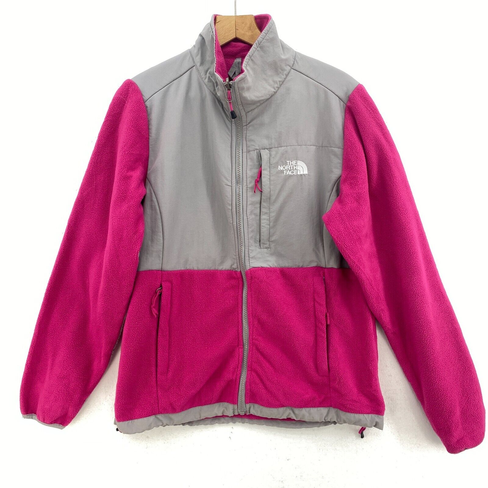 The North Face Women's Fleece Jacket Pink Full Zip Size L