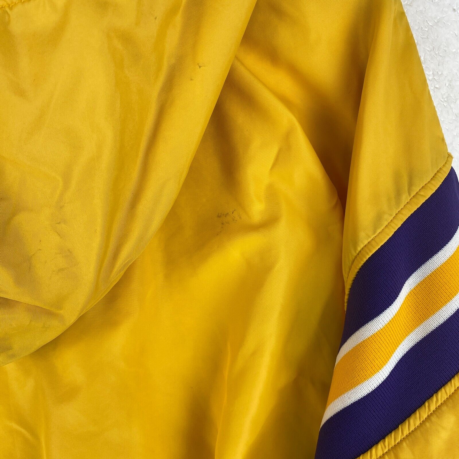 Russell Athletic Flandreau Fliers NCAA Yellow Quarter Zip Hooded Jacket Size XL