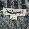Vintage Mohair Gray Sweater Size M Geometric Pattern Crew Neck