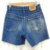 Levi's Orange Tab Women's Dark Wash Blue Denim Cut-off Shorts Size 27