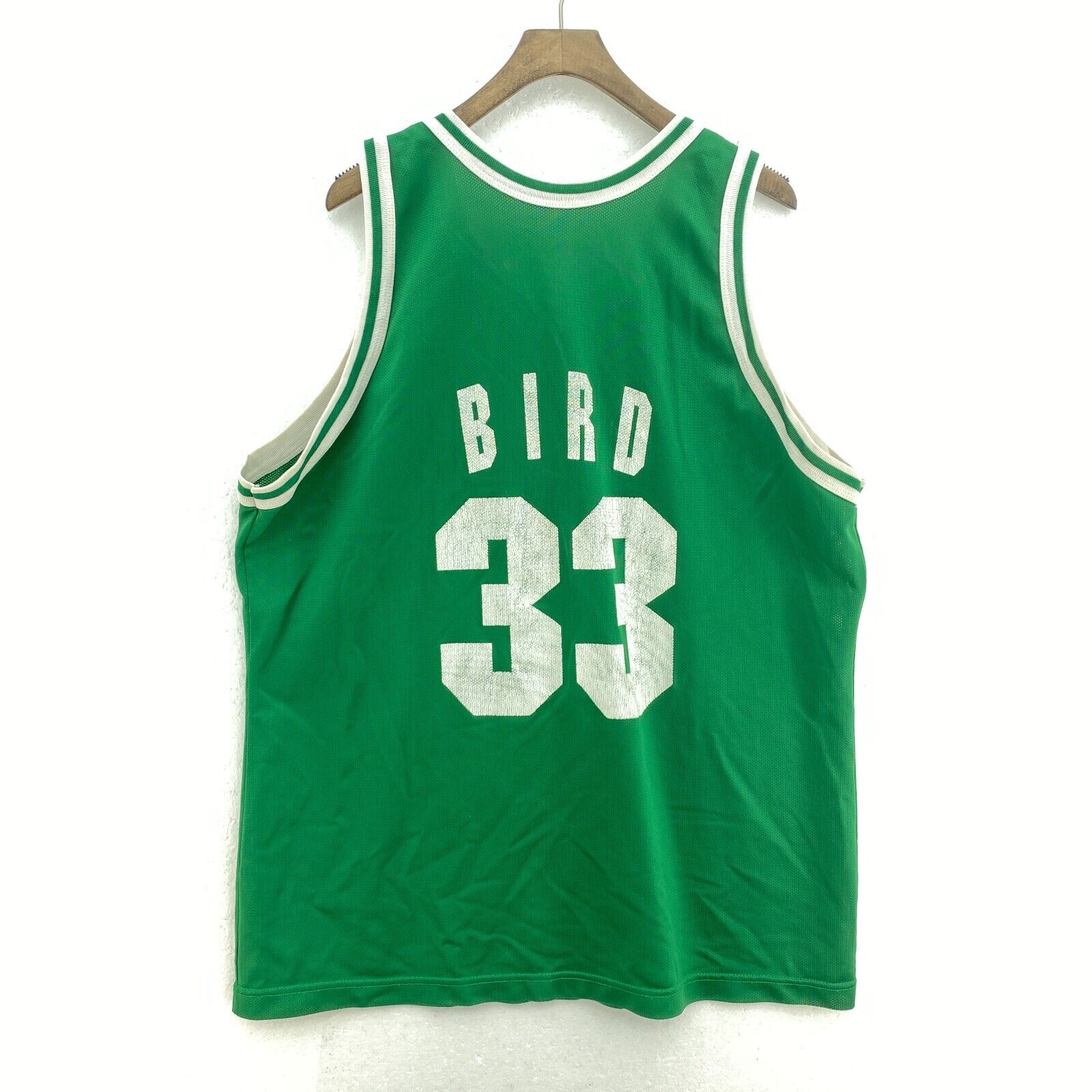 Champion Authentic Boston Celtics NBA #33 Larry Bird Green Jersey Size 48