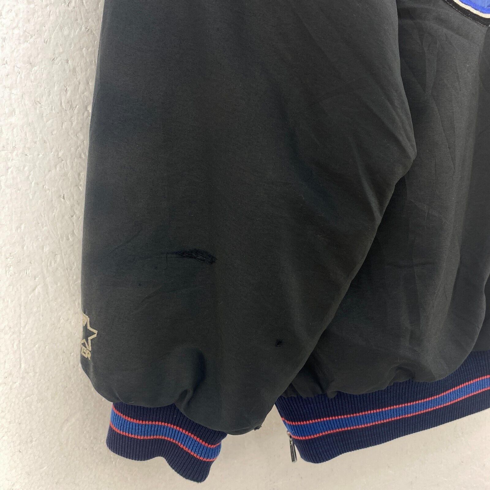 Starter New York Giants NFL Black Hooded Full Zip Jacket Size S
