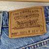 Levi's Orange Tab Light Wash Blue Denim Straight Jeans Size 33